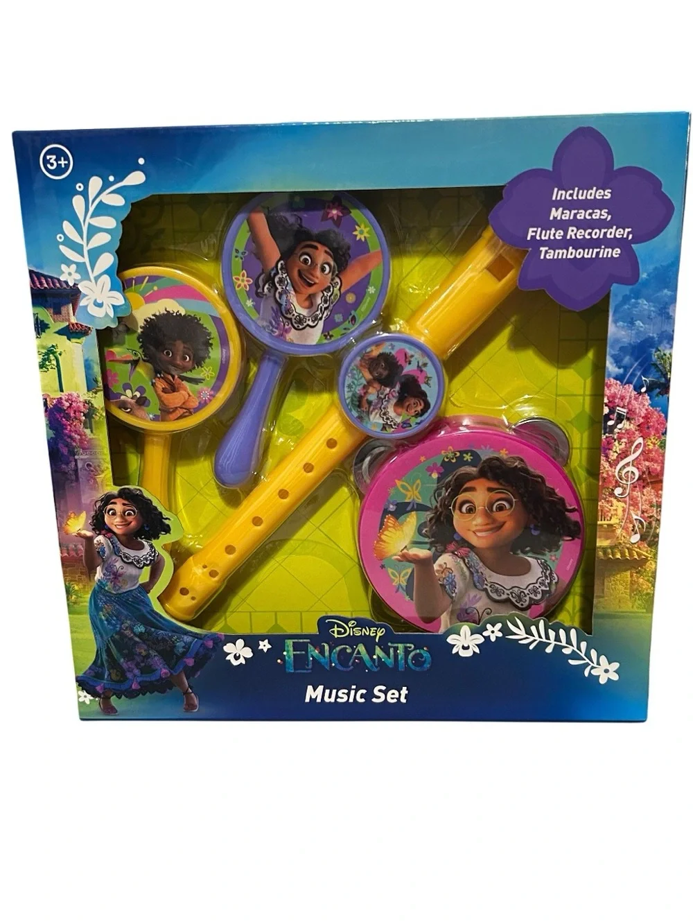 Disney Encanto Music Set Includes Maracas Flute Recorder Tambourine New In Box